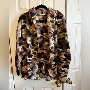 Promesa Brown and Tan Teddy light weight Jacket